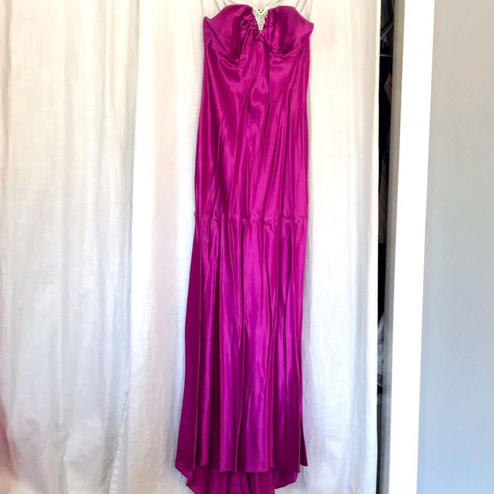 Magenta prom dress